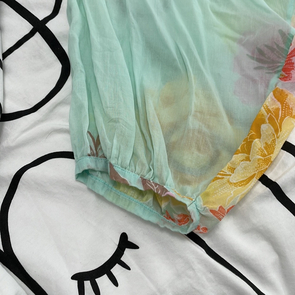 Farm Rio Floral Blouse M - Picture 10 of 12